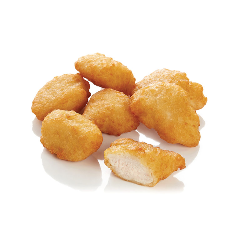 Battered chicken fillet nugget Europa Cuisson